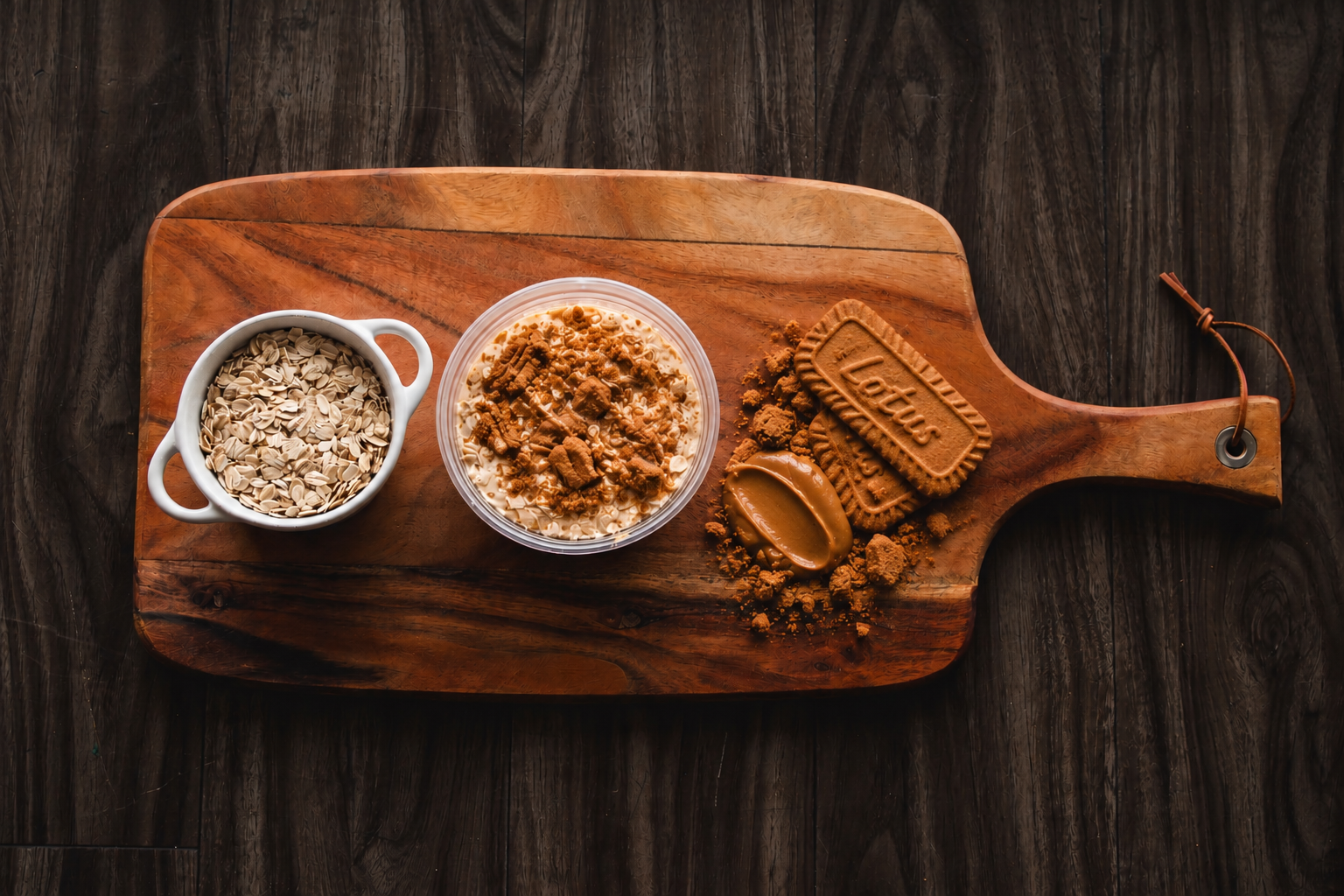 Power Cookie Butter Overnight Oats