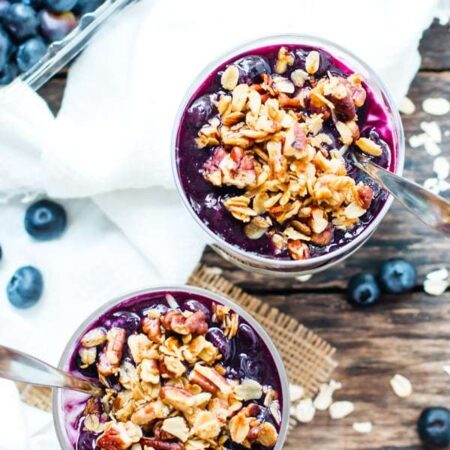 Power Blueberry Overnight Oats
