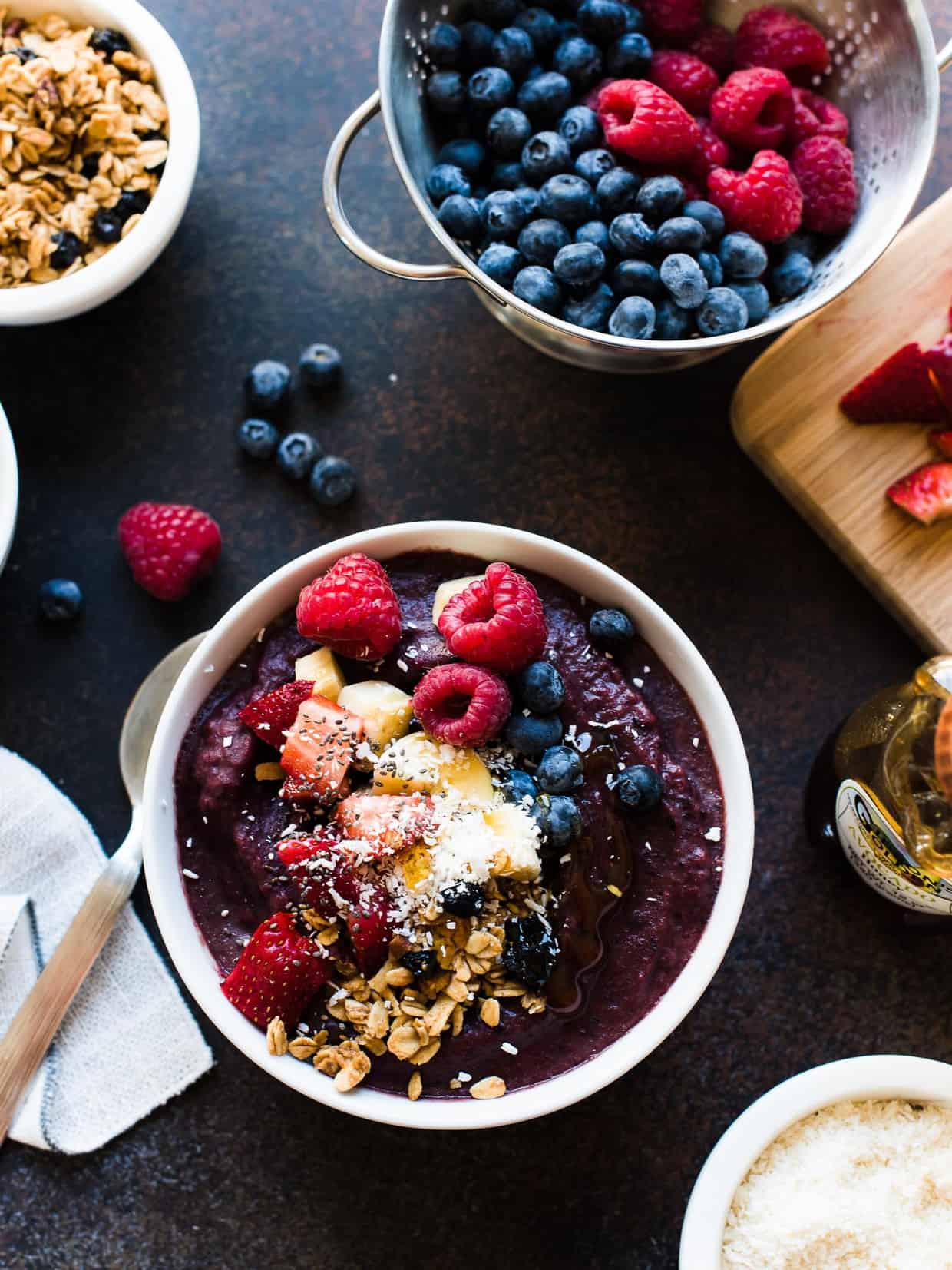 Acai Bowls Prepping With Peppers 2406