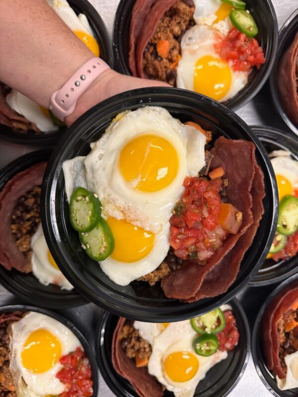 Sweet Potato Chorizo Hash With Eggs