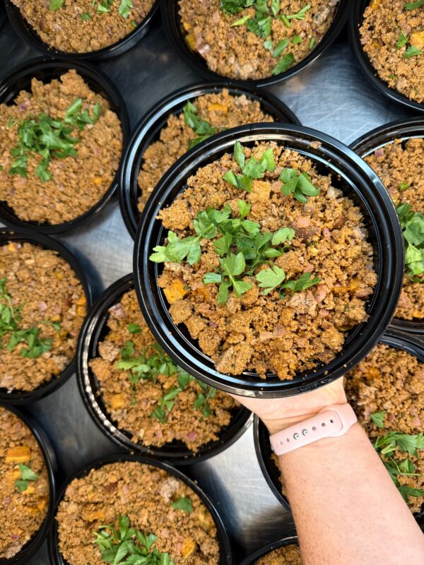 Ground Beef Zucchini Sweet Potato Bowl