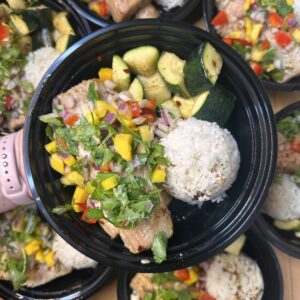 Treat Yo Self! Mango Mahi with Coconut Rice