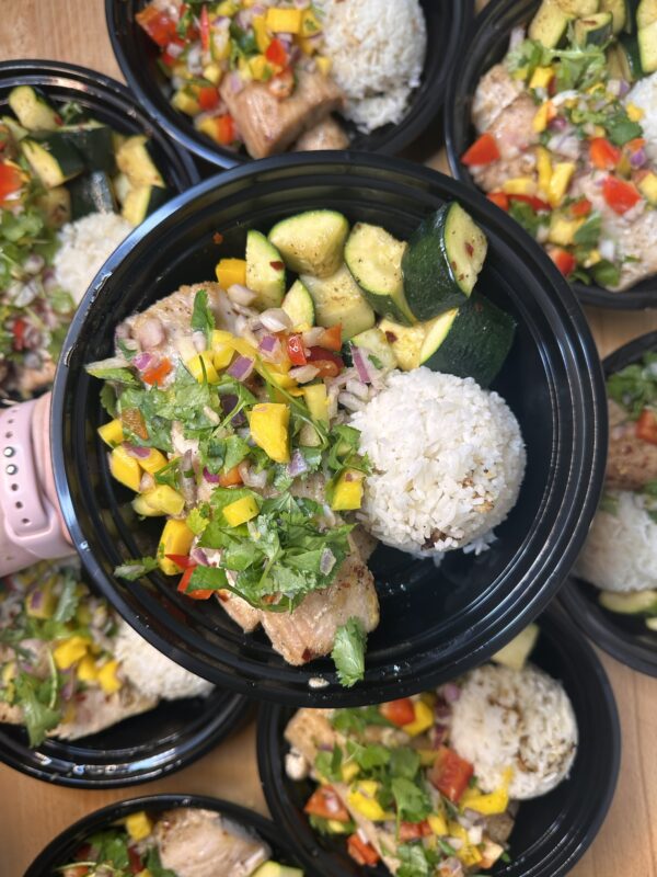 Treat Yo Self! Mango Mahi with Coconut Rice
