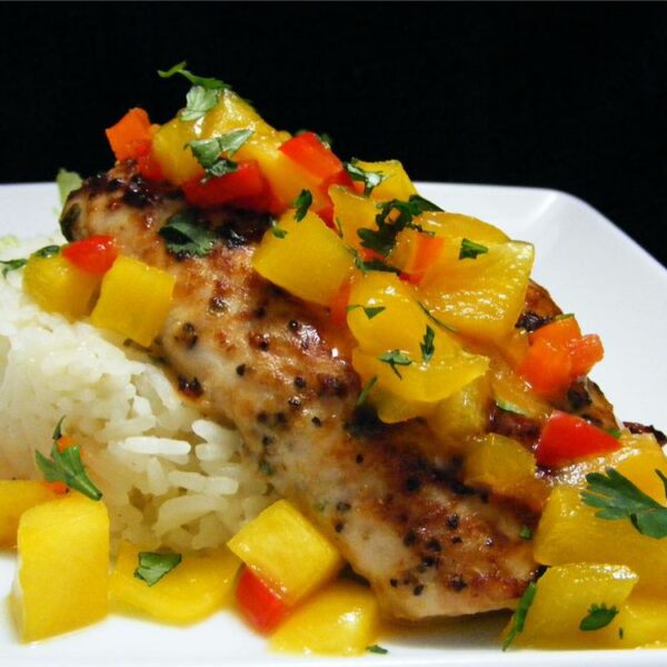 Treat Yo Self! Mango Mahi with Coconut Rice