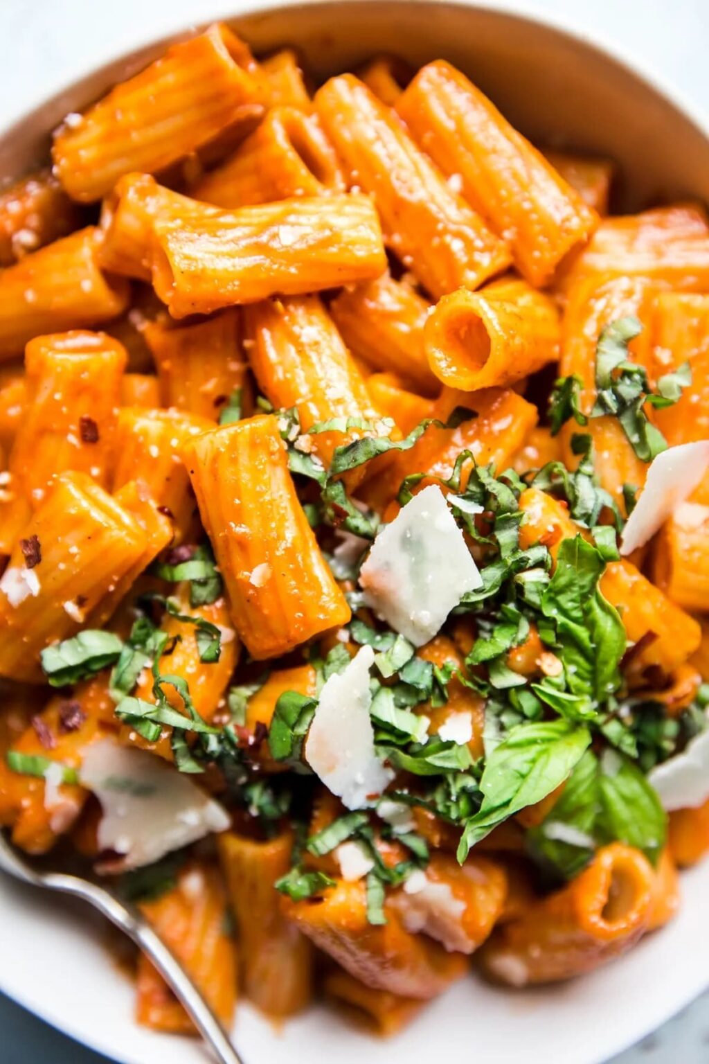 Power VEGETARIAN Roasted Red Pepper Rigatoni - Prepping with Peppers