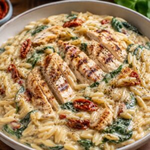 Catering: 2-Portion Creamy Tuscan Chicken Orzo