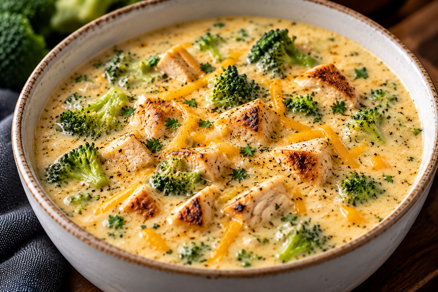Keto Chicken Broccoli Soup
